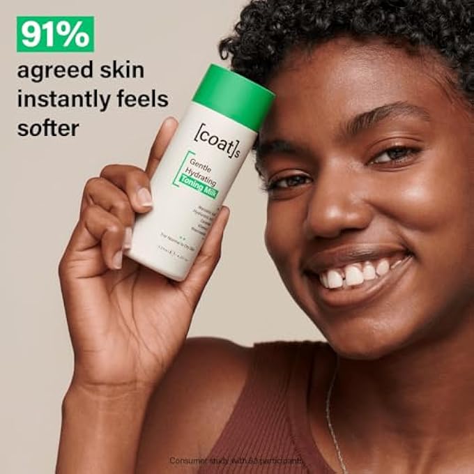 Coats GENTLE HYDRATING TONING MILK  HYDRATES, PROTECTS + EXFOLIATES TO HELP PREVENT BREAKOUTS  DERMATOLOGICALLY APPROVED + CLINICALLY PROVEN  125 ML - Image 4